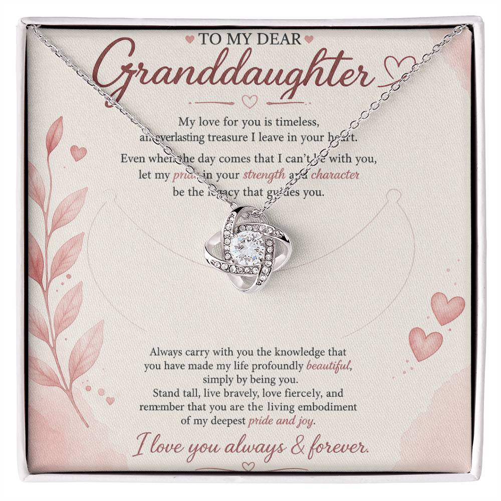 A heartfelt message for granddaughter