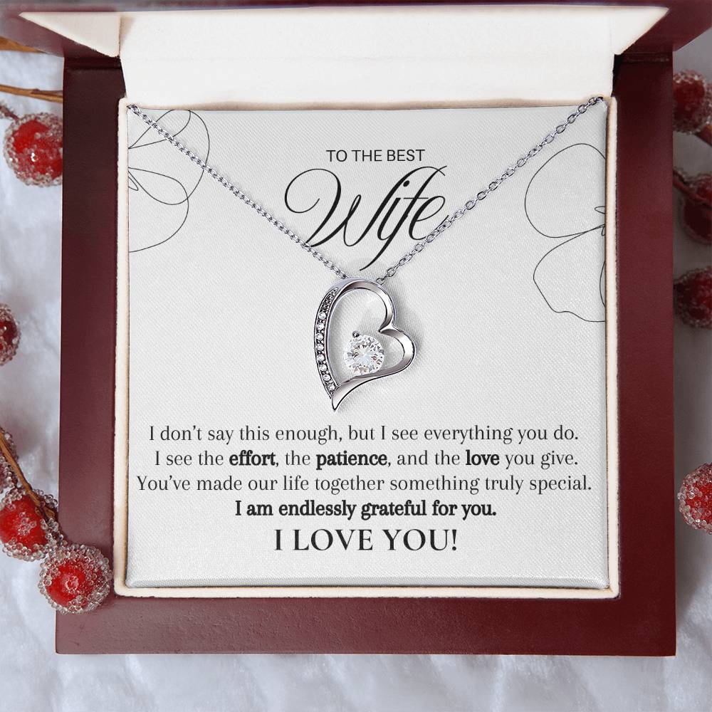 Seen Through Her Love, Cherished Always (A Great Romantic Gift for Wife)