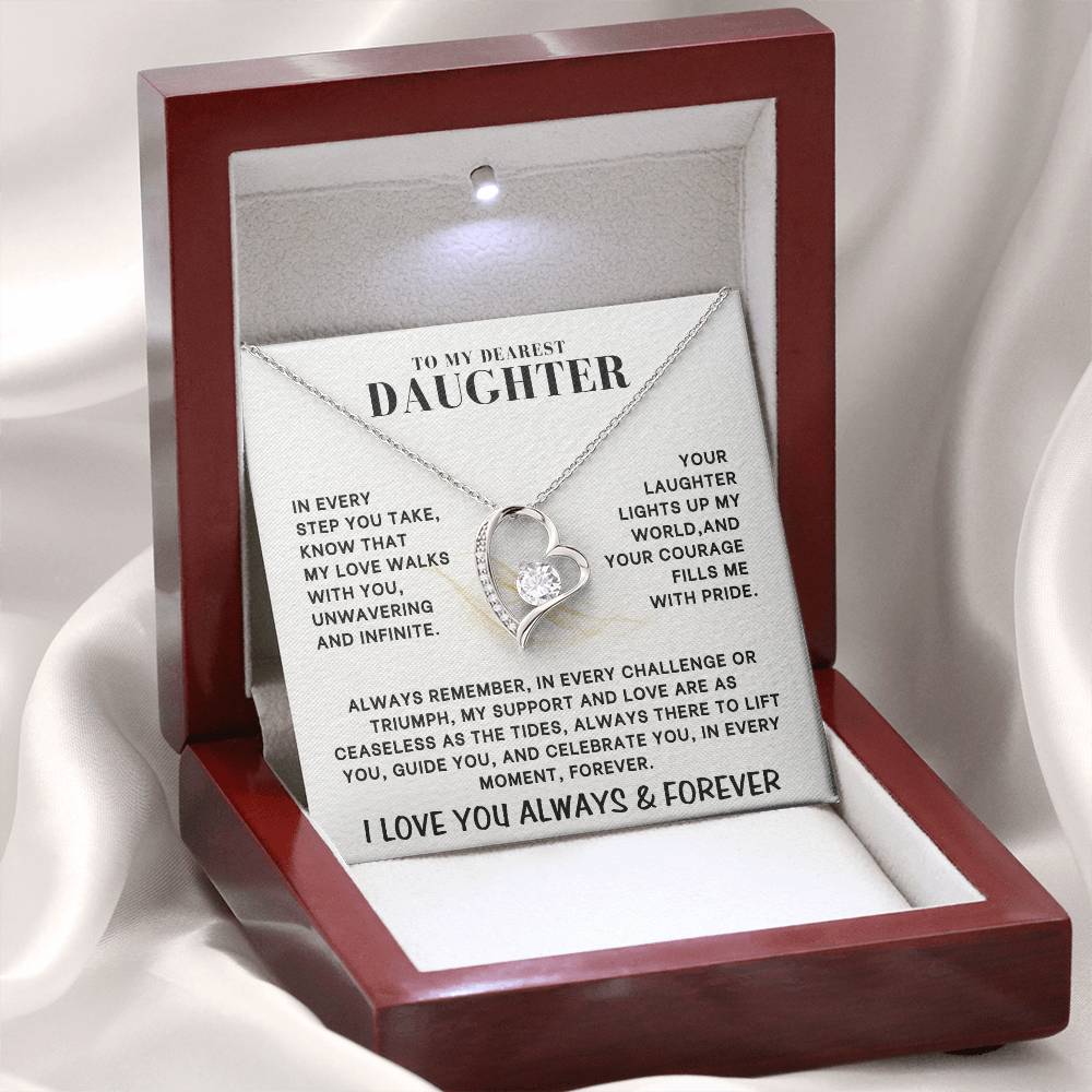 Eternal Embrace: The Forever Love Necklace for Daughter 001
