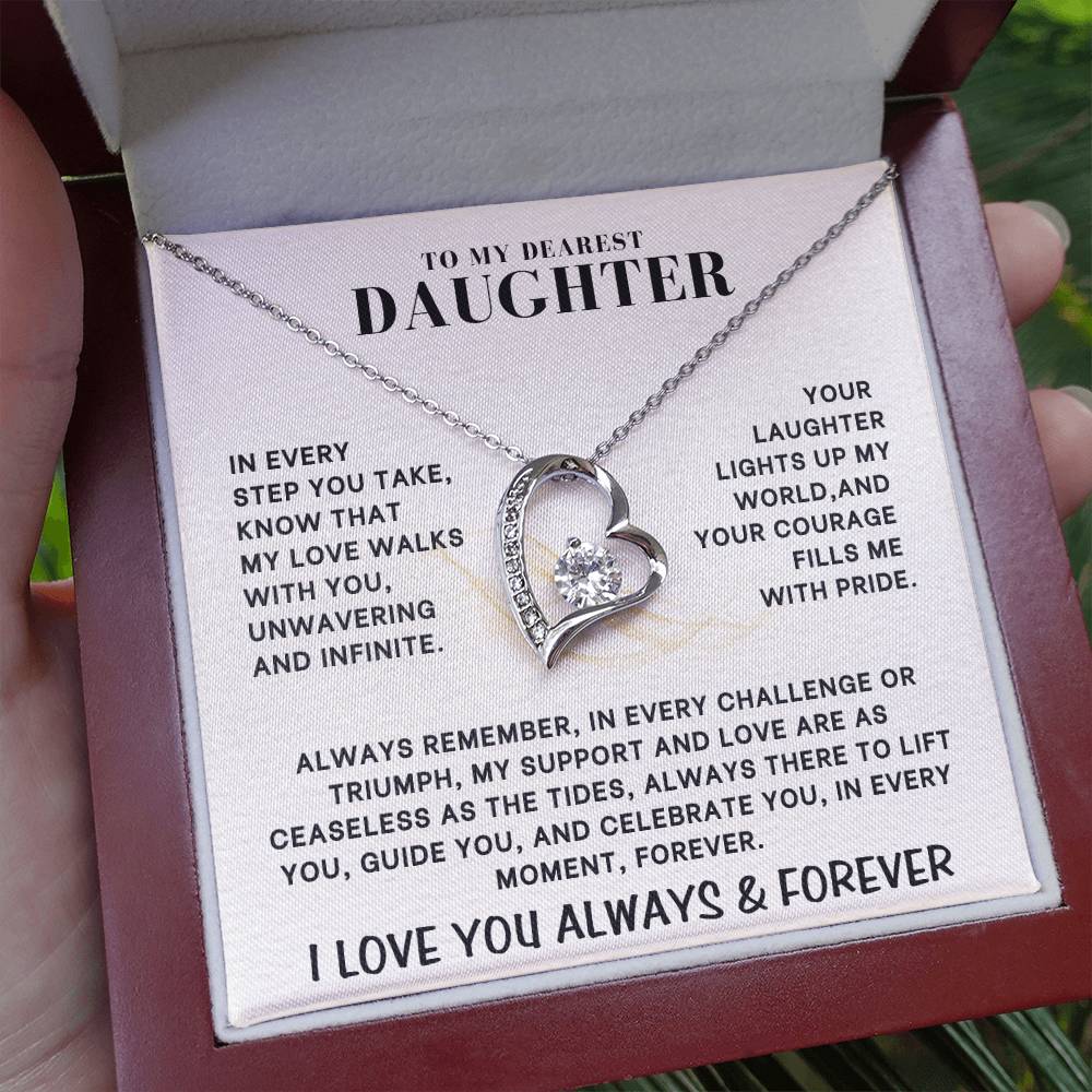 Eternal Embrace: The Forever Love Necklace for Daughter 001