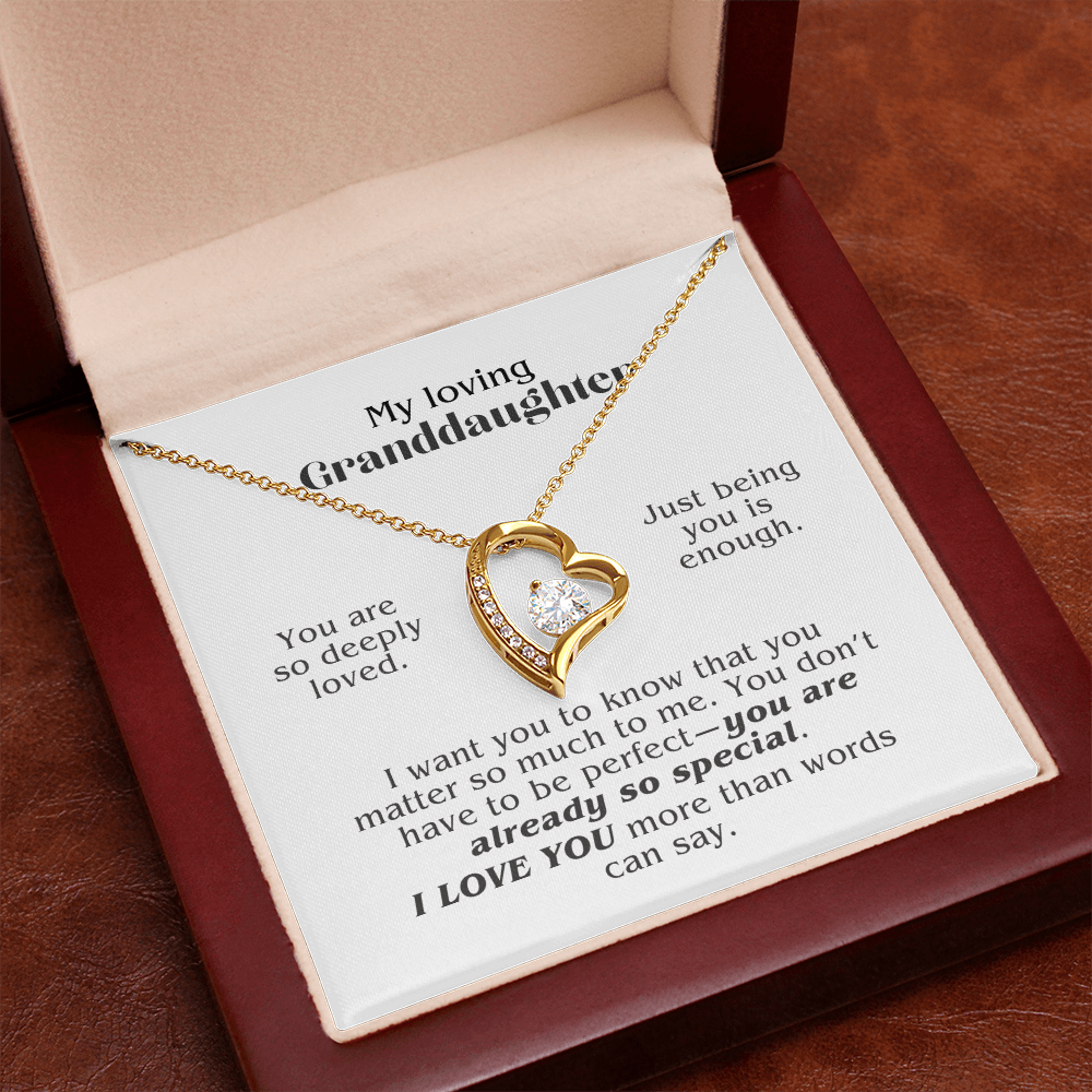 Loved Simply for Being Herself (A Beautiful and Thoughful Gift for Granddaughter)