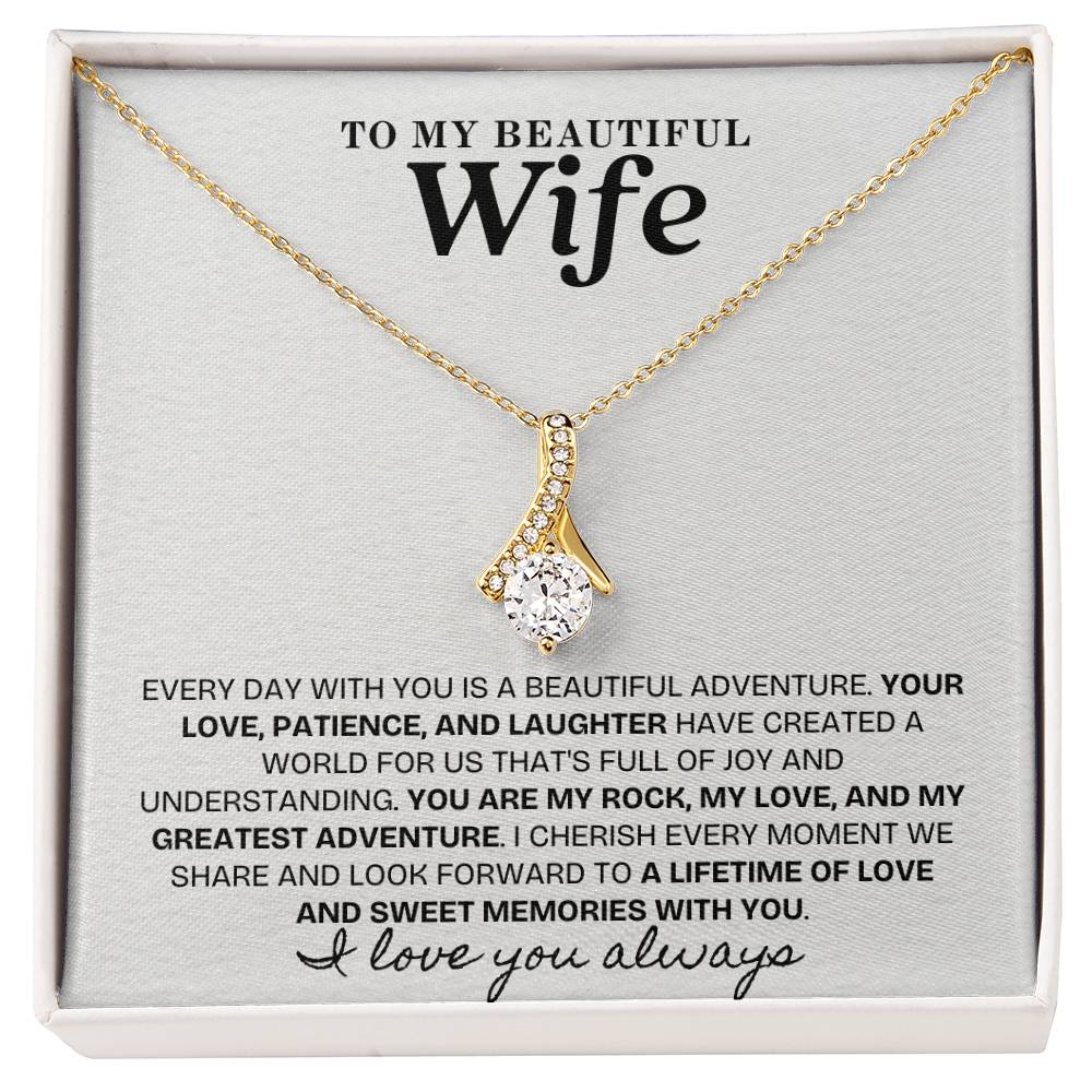 Enchanted Sparkle: The Alluring Beauty Necklace WHT