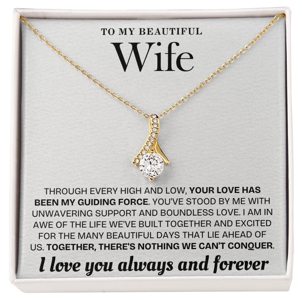 Enchanted Sparkle: The Alluring Beauty Necklace WHT 001