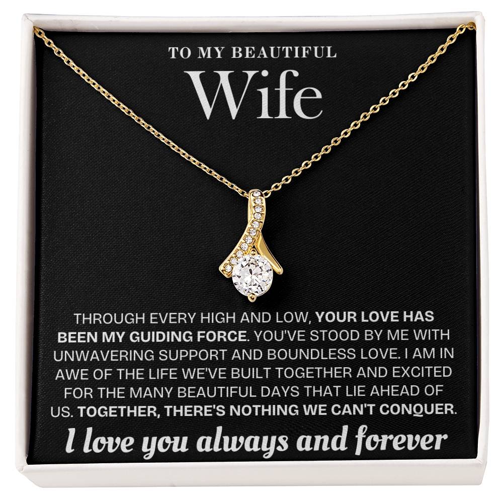 Enchanted Sparkle: The Alluring Beauty Necklace BLK 001