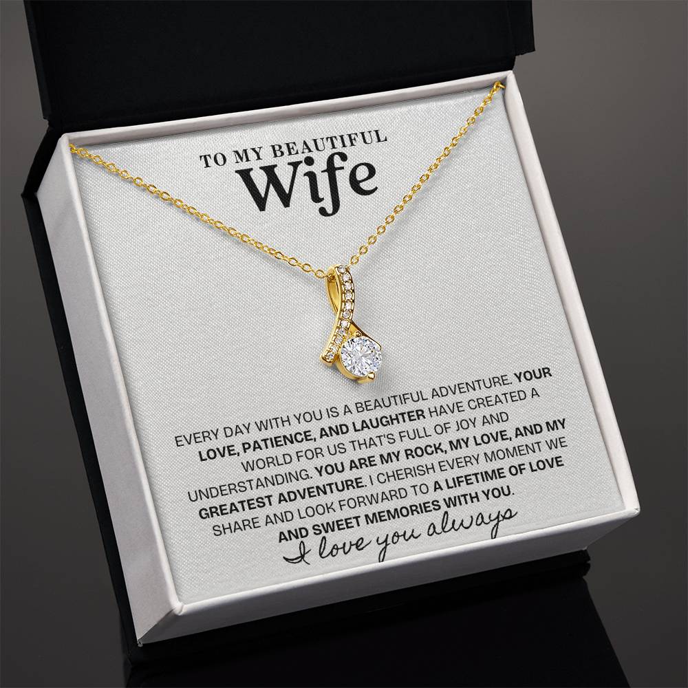 Enchanted Sparkle: The Alluring Beauty Necklace WHT