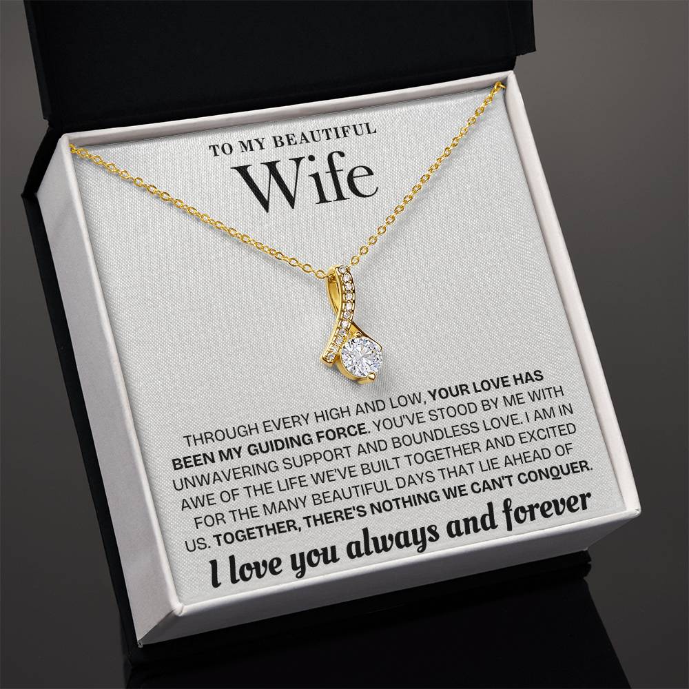 Enchanted Sparkle: The Alluring Beauty Necklace WHT 001