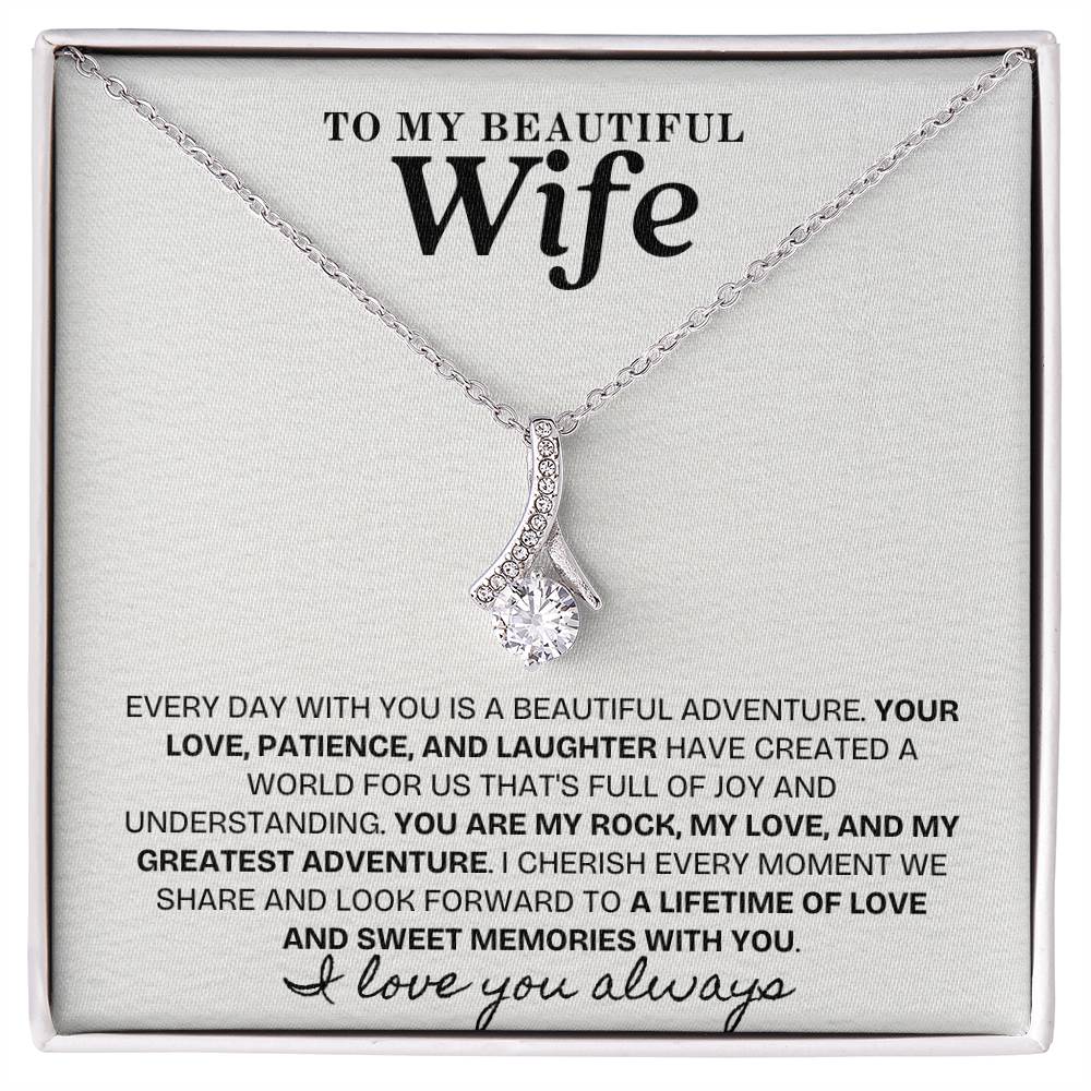 Enchanted Sparkle: The Alluring Beauty Necklace WHT