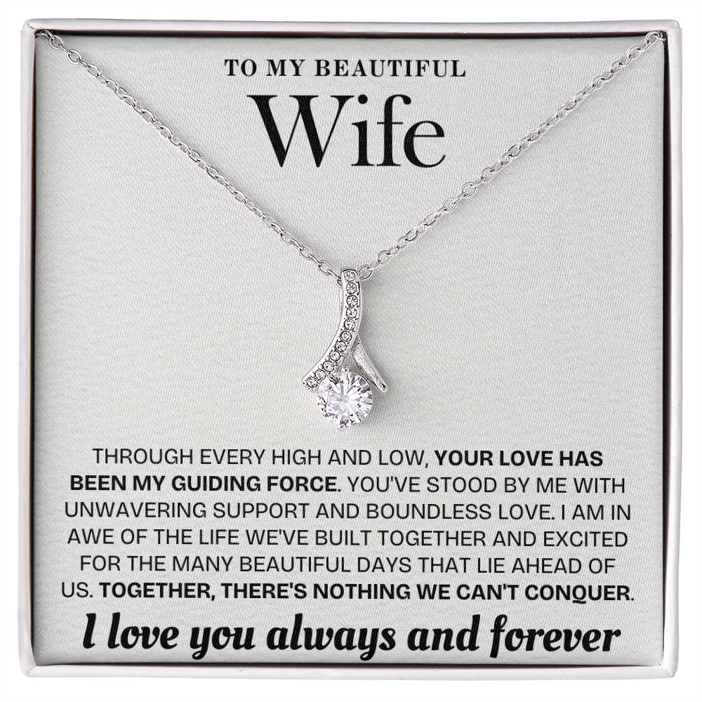 Enchanted Sparkle: The Alluring Beauty Necklace WHT 001