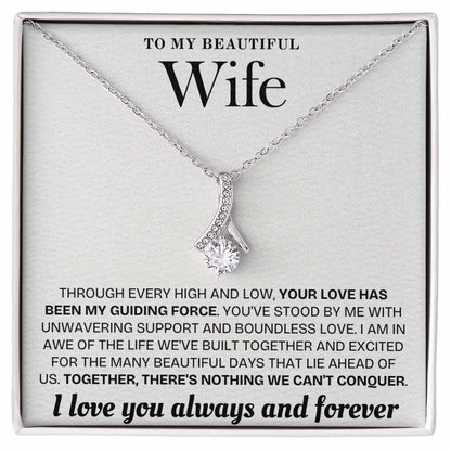 Enchanted Sparkle: The Alluring Beauty Necklace WHT 001