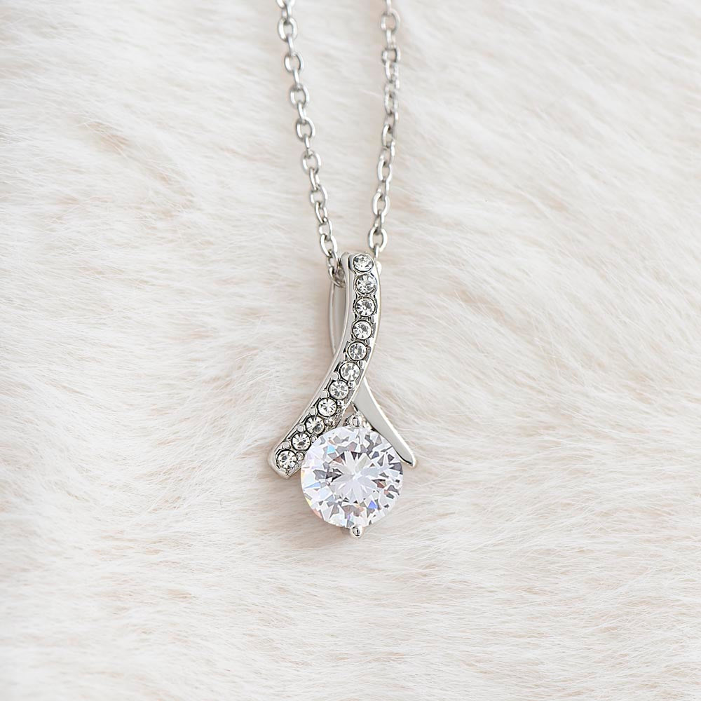 Enchanted Sparkle: The Alluring Beauty Necklace WHT 001