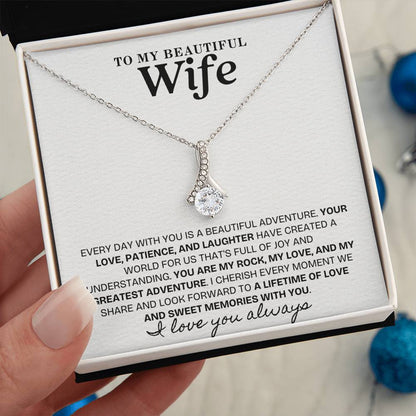 Enchanted Sparkle: The Alluring Beauty Necklace WHT