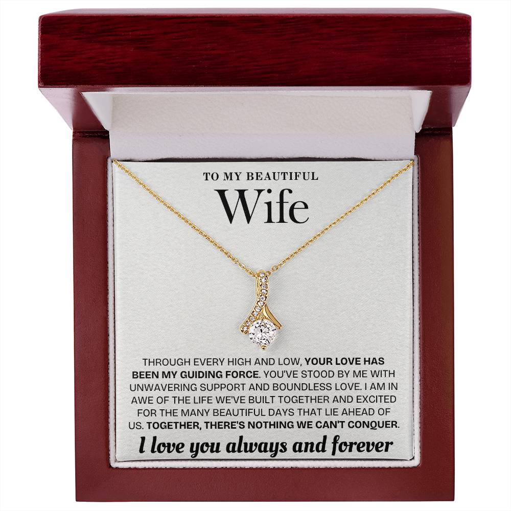 Enchanted Sparkle: The Alluring Beauty Necklace WHT 001