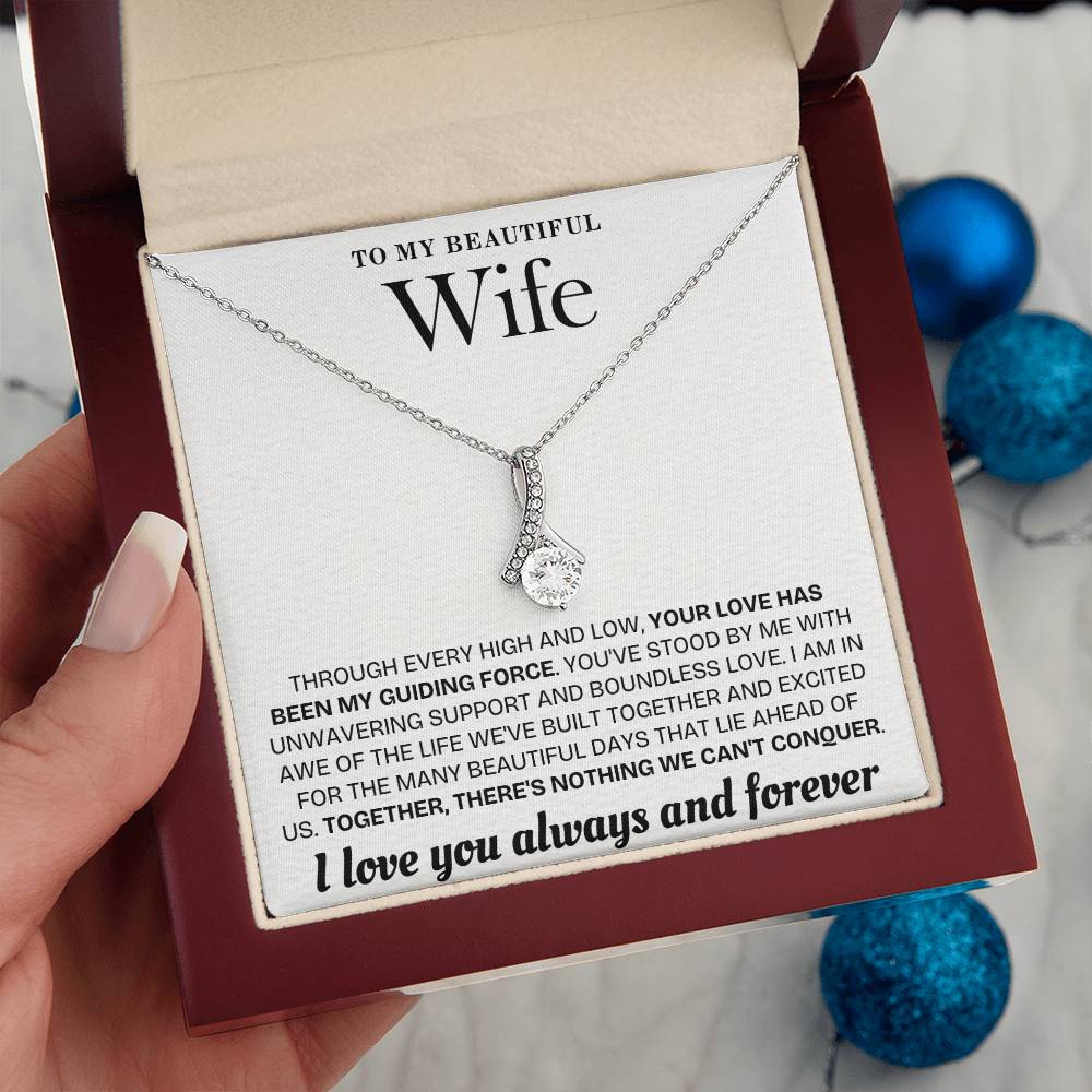 Enchanted Sparkle: The Alluring Beauty Necklace WHT 001