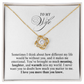 The Meaning She Brought Into My World (A Great Romantic Gift for Wife)