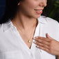 Eternal Embrace: Love Knot Necklace for My Granddaughter WHTE 003