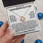 Eternal Embrace: Love Knot Necklace for My Granddaughter WHTE 003