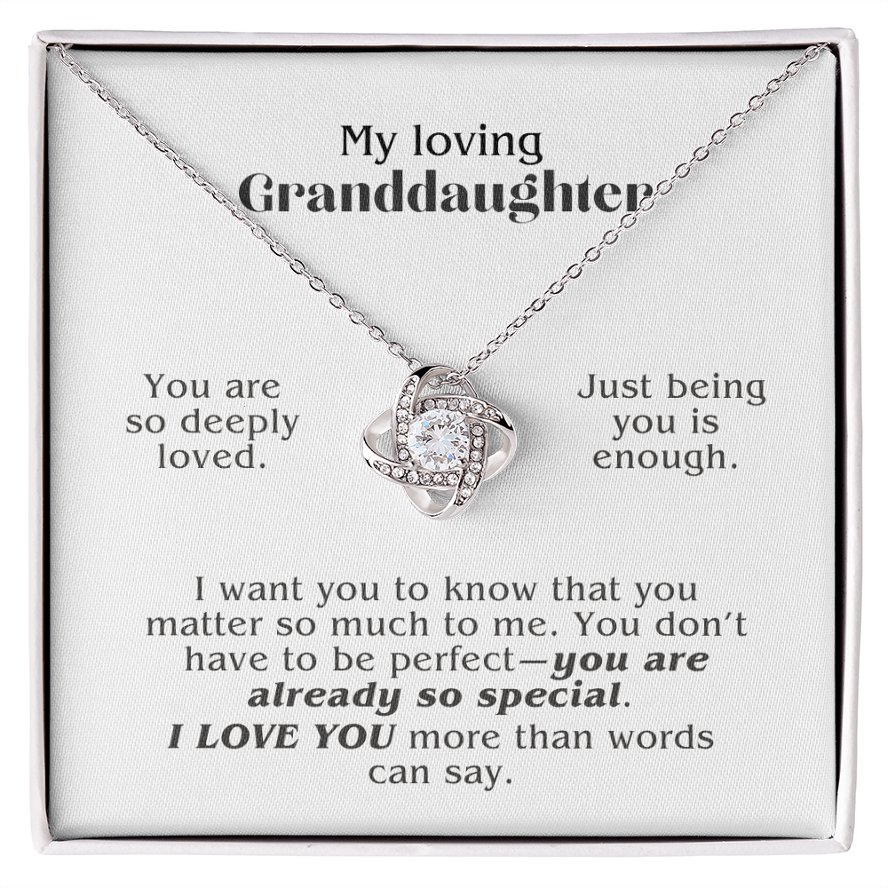 Loved Simply for Being Herself (A Beautiful and Thoughful Gift for Granddaughter)
