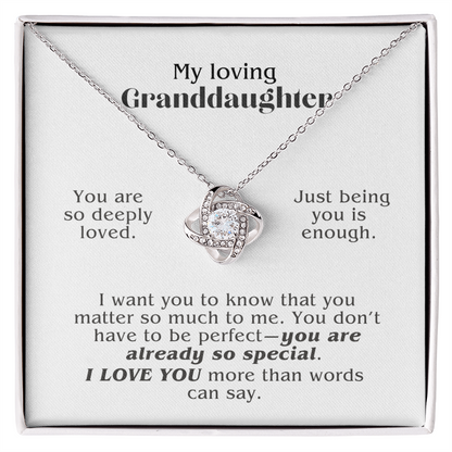 Loved Simply for Being Herself (A Beautiful and Thoughful Gift for Granddaughter)