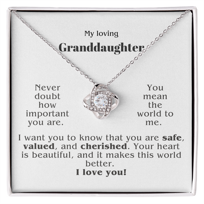A Beautiful and Thoughtful Gift for Granddaughter - Held Gently in What Matters Most
