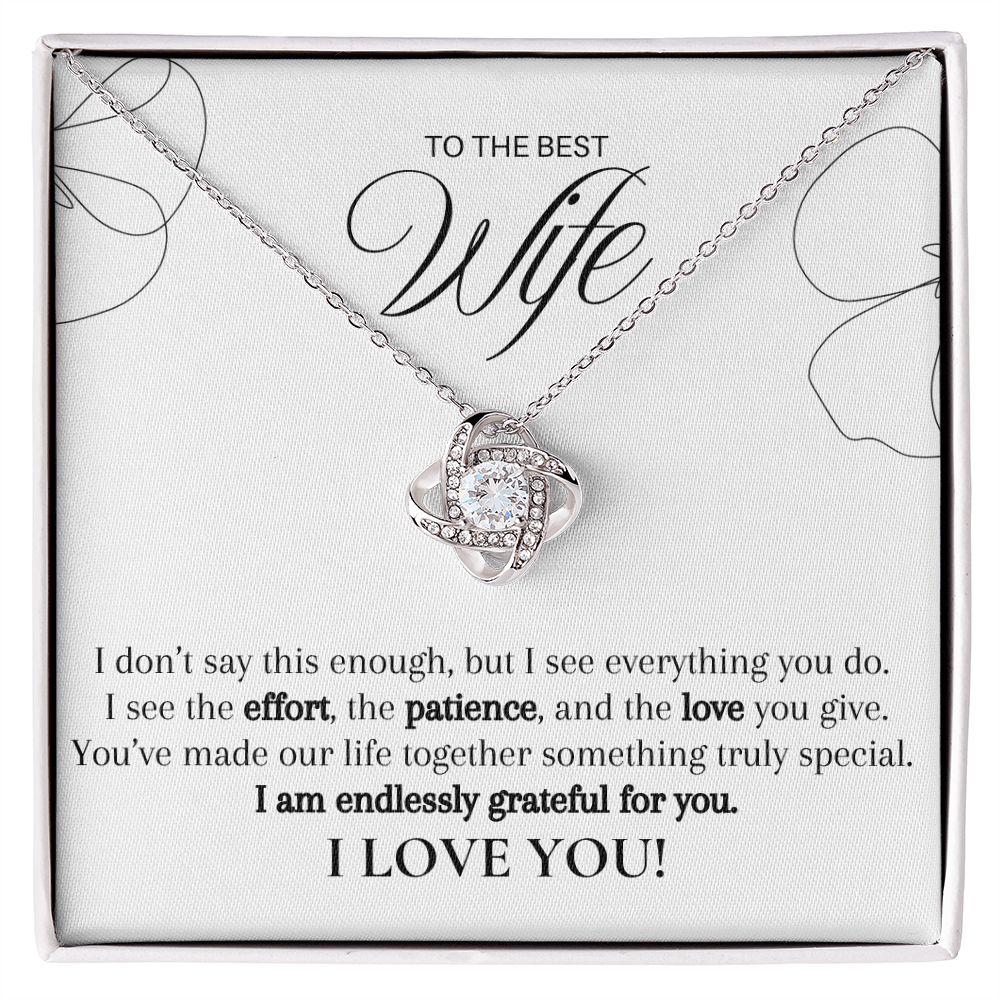 Seen Through Her Love, Cherished Always (A Great Romantic Gift for Wife)