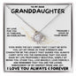 Eternal Embrace: Love Knot Necklace for My Granddaughter WHTE