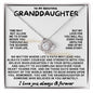Eternal Embrace: Love Knot Necklace for My Granddaughter WHTE 003