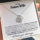 Eternal Embrace: Love Knot Necklace for My Future Wife WHTE 001