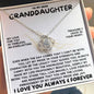 Eternal Embrace: Love Knot Necklace for My Granddaughter WHTE