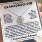 Eternal Embrace: Love Knot Necklace for My Granddaughter WHTE 003