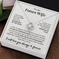 Eternal Embrace: Love Knot Necklace for My Future Wife WHTE