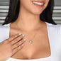Eternal Embrace: Love Knot Necklace for My Granddaughter WHTE