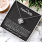 Eternal Embrace: Love Knot Necklace for My Future Wife BLK 001