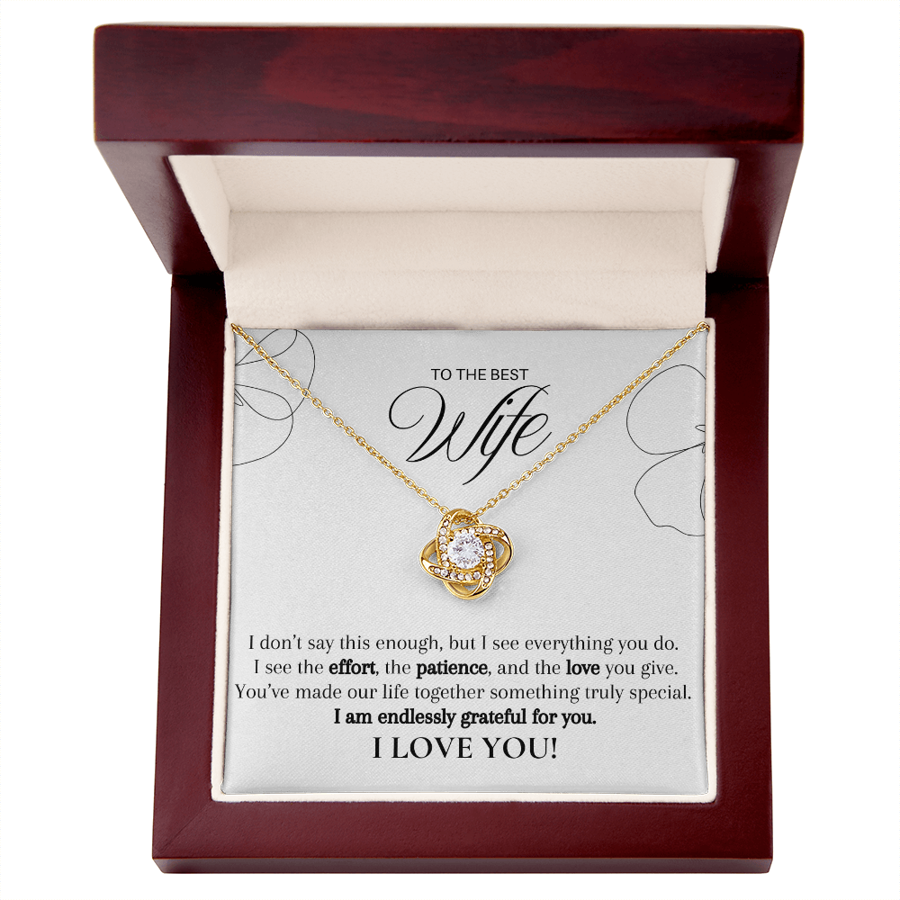 Seen Through Her Love, Cherished Always (A Great Romantic Gift for Wife)
