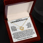 Eternal Embrace: Love Knot Necklace for My Granddaughter WHTE 003