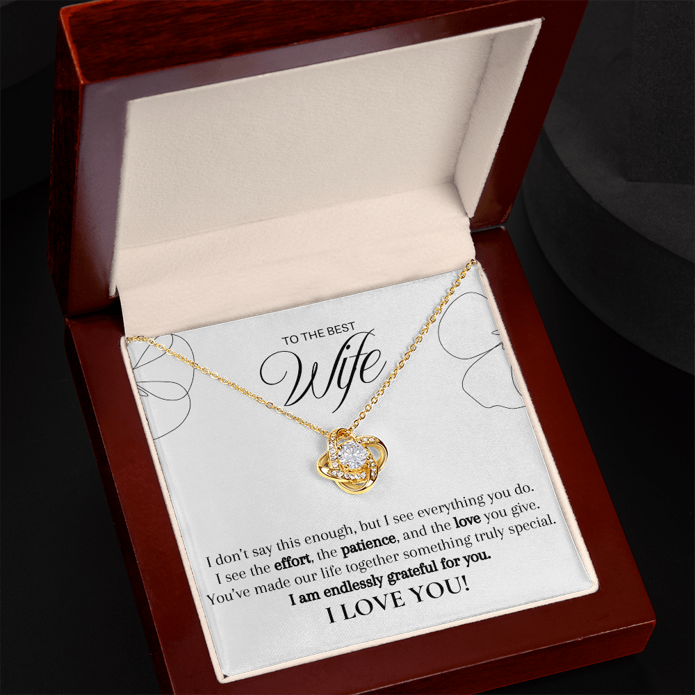 Seen Through Her Love, Cherished Always (A Great Romantic Gift for Wife)