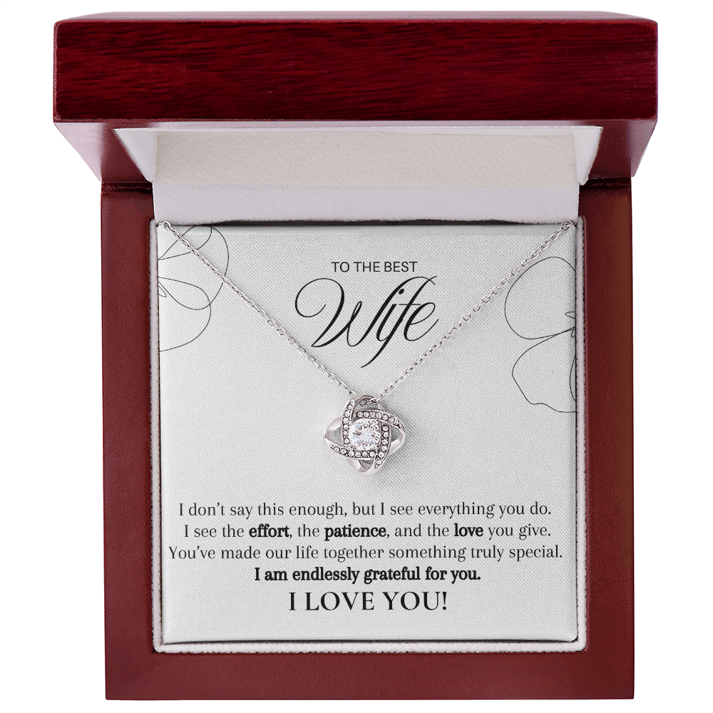 Seen Through Her Love, Cherished Always (A Great Romantic Gift for Wife)