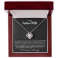 Eternal Embrace: Love Knot Necklace for My Future Wife BLK 001