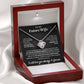 Eternal Embrace: Love Knot Necklace for My Future Wife BLK