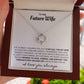 Eternal Embrace: Love Knot Necklace for My Future Wife WHTE 001