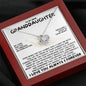 Eternal Embrace: Love Knot Necklace for My Granddaughter WHTE