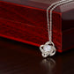 Eternal Embrace: Love Knot Necklace for My Future Wife WHTE