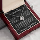 Eternal Embrace: Love Knot Necklace for My Future Wife BLK