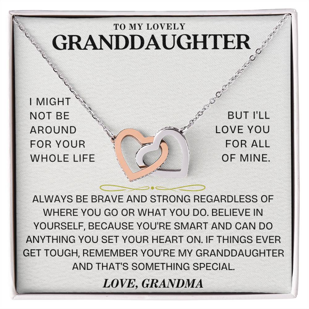 Interlocking Hearts Necklace: A Granddaughter's Cherished Necklace GL-001