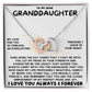 Eternal Bond: Granddaughter's Interlocking Hearts Necklace GL-005