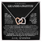 Interlocking Hearts Necklace: A Granddaughter's Cherished Necklace BLK002