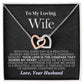 Exquisite Interlocking Heart Necklace for Your Cherished Wife 002