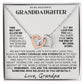 Interlocking Hearts Necklace: A Granddaughter's Cherished Necklace, Love Grandpa WHT002
