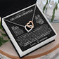 Interlocking Hearts Necklace: A Granddaughter's Cherished Necklace BLK002