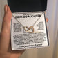 Eternal Bond: Granddaughter's Interlocking Hearts Necklace GL-004