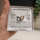 Interlocking Hearts Necklace: A Granddaughter's Cherished Necklace, Love Grandpa WHT002